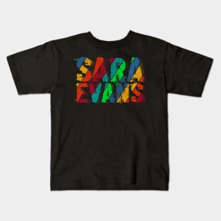 vintage color Sara Evans Kids T-Shirt